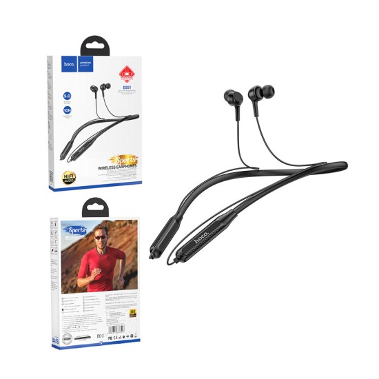 AURICULARES INALÁMBRICOS HOCO ES51 ERA SPORTS 130MAH NEGRO